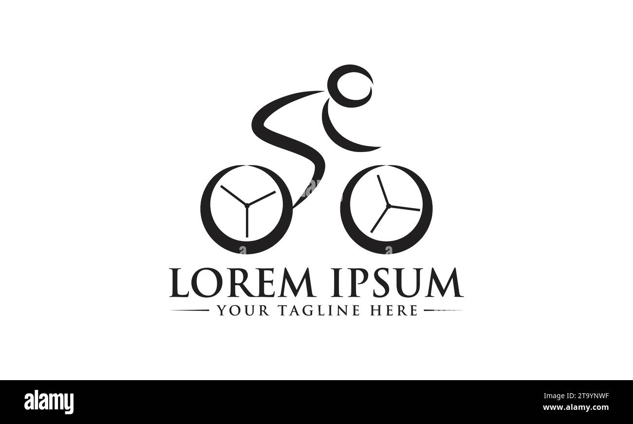 Logo Cycle Design Design esclusivo e moderno Illustrazione Vettoriale