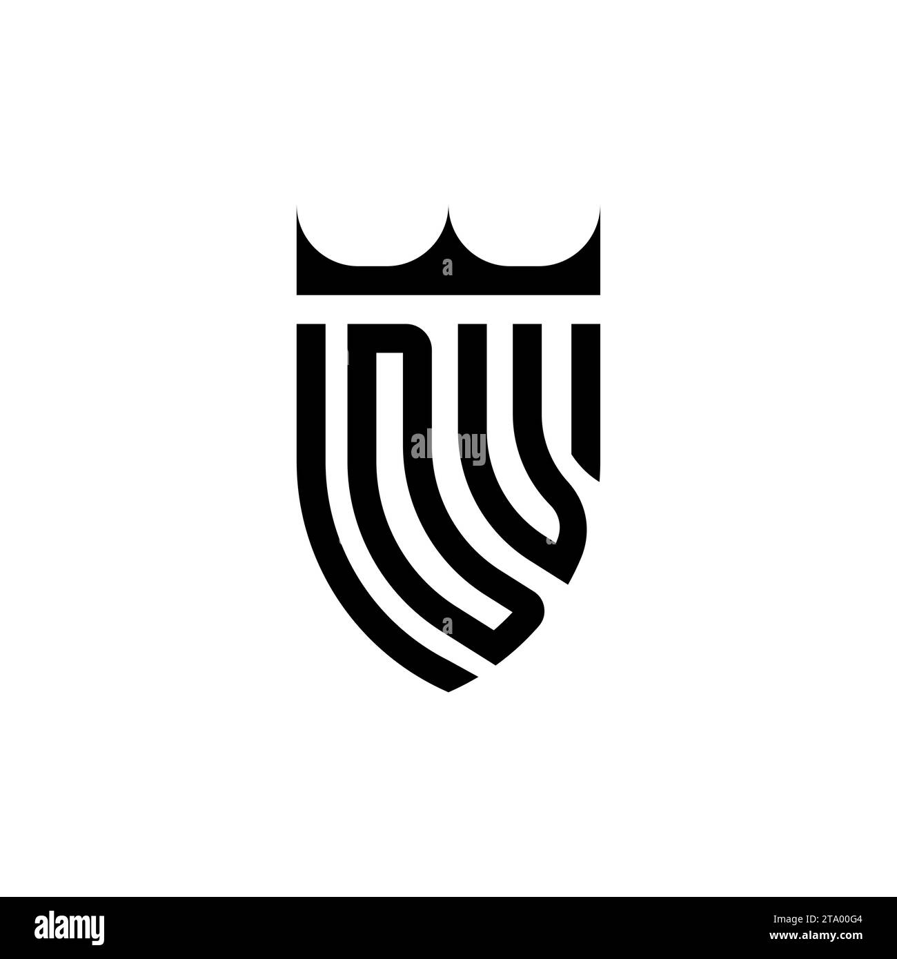 Lettere iniziali del logo DV Luxury in un design professionale di alta qualità che si adatta bene alla stampa Illustrazione Vettoriale