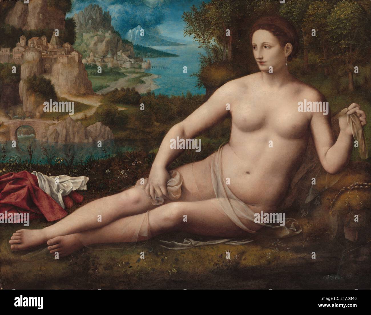 Venere di Bernardino Luini (–1532) dipinto mitologico c 1530 Foto Stock