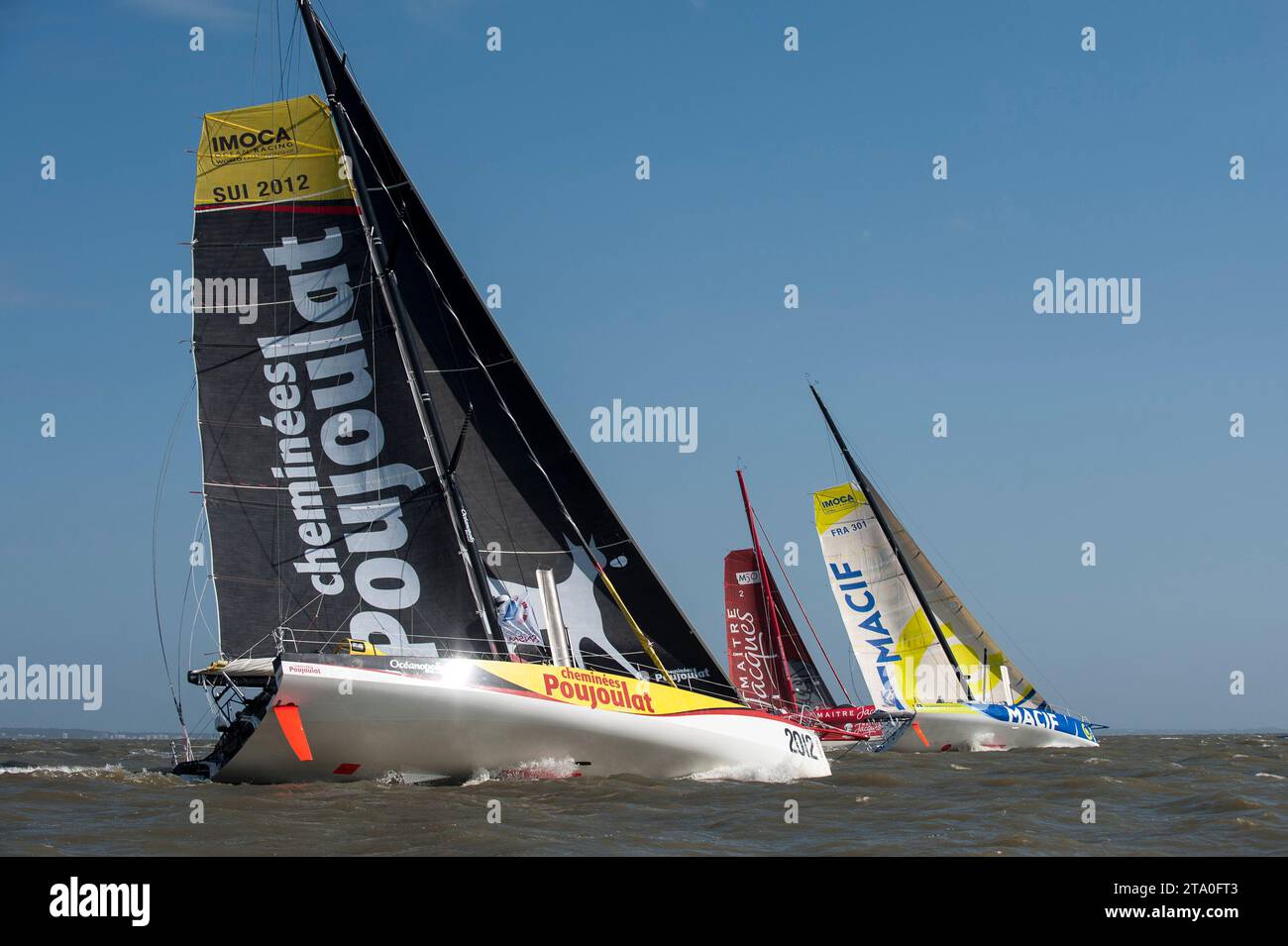 VELA - RECORD SNMS 2013 - SAINT-NAZAIRE (FRA) - DAL 21 AL 25/06/2013 - FOTO OLIVIER BLANCHET / DPPI - BERNARD STAMM ( CHEMINEES POUJOULAT ) Foto Stock