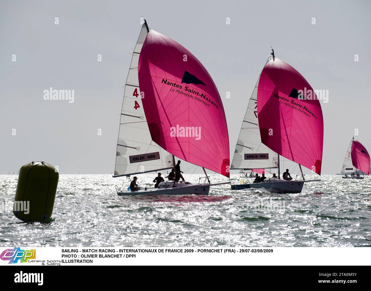 VELA - MATCH RACING - INTERNATIONAUX DE FRANCE 2009 - PORNICHET (FRA) - 29/07-02/08/2009 FOTO : OLIVIER BLANCHET / DPPI ILLUSTRAZIONE Foto Stock