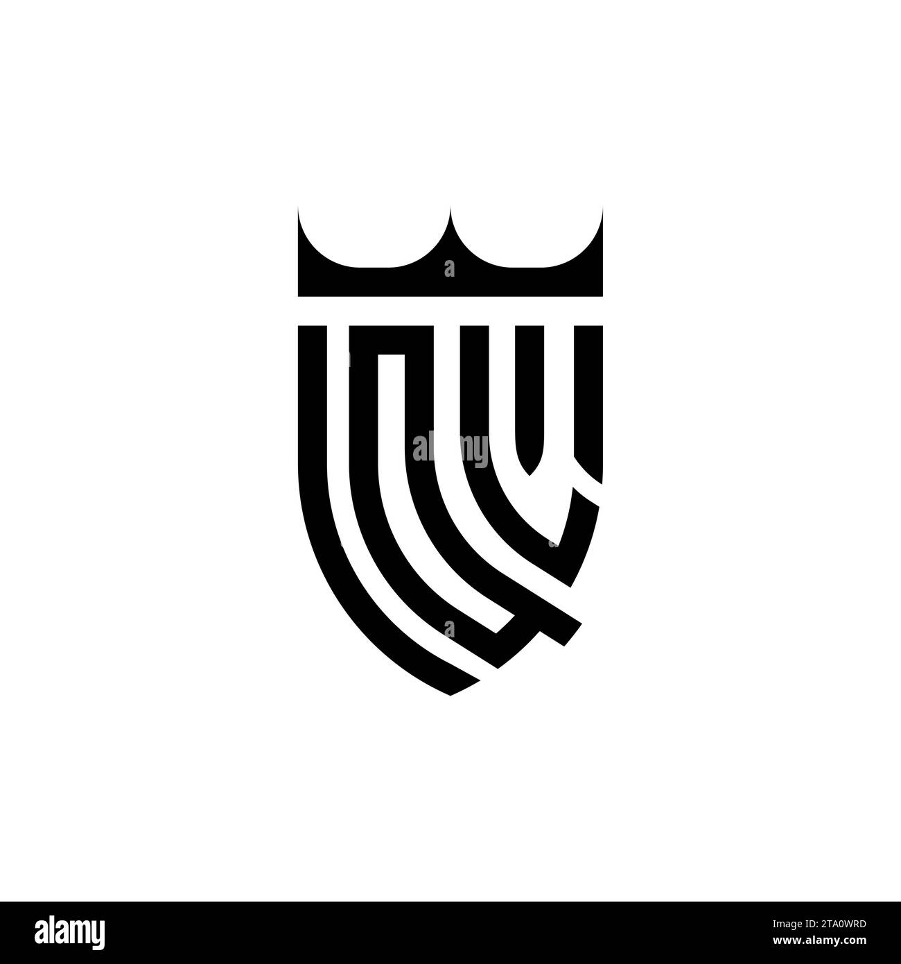 Lettere iniziali del logo QL Luxury in un design professionale di alta qualità che si adatta bene alla stampa Illustrazione Vettoriale