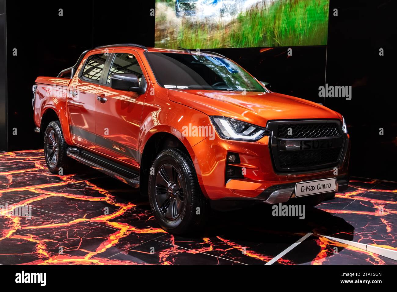 Pick-up Isuzu D-Max Omuro al Salone Internazionale dell'automobile di Ginevra. Svizzera - 2 marzo 2016. Foto Stock