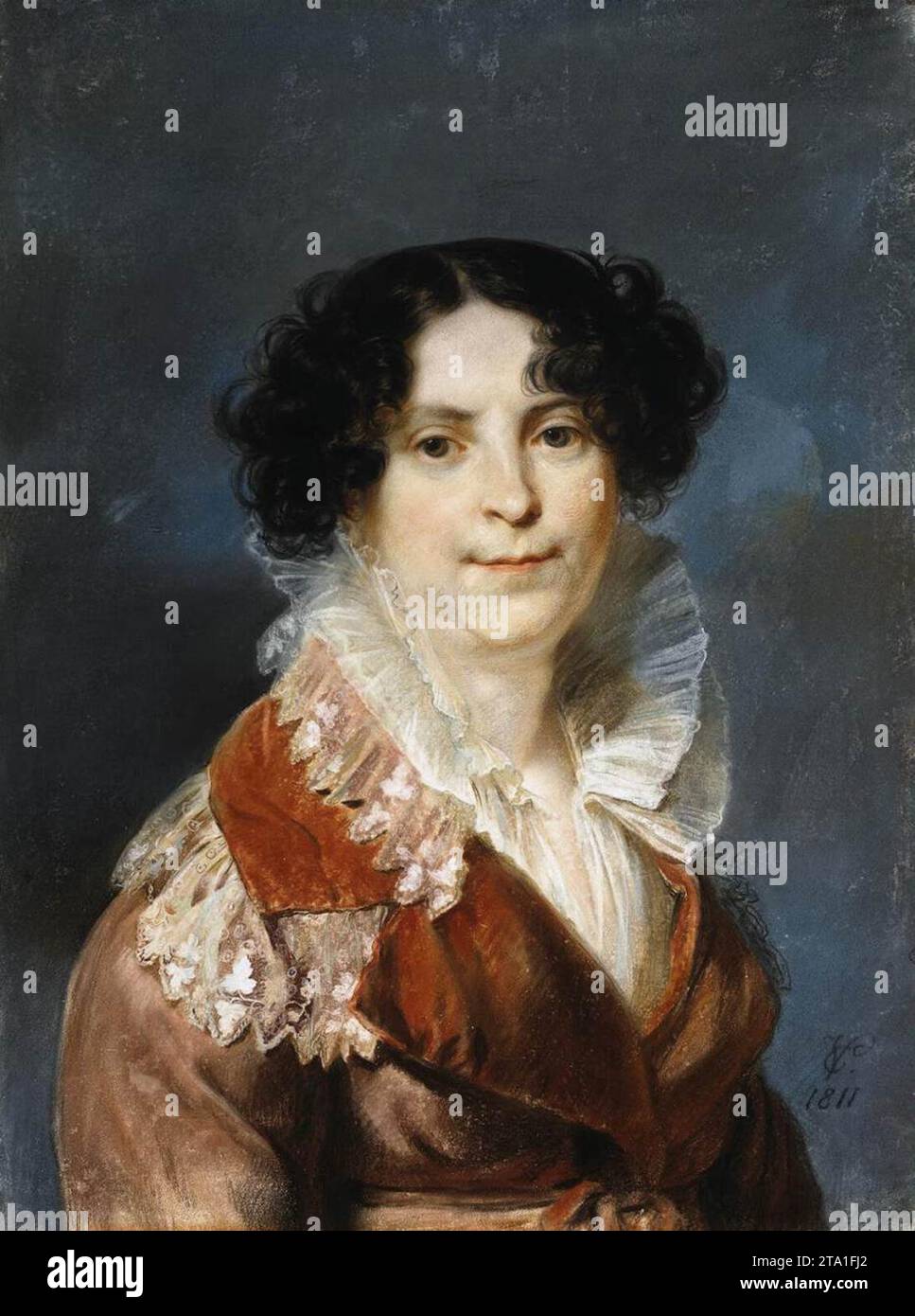 Ritratto di una signora 1811 di Carl Christian Vogel Von Vogelstein Foto Stock