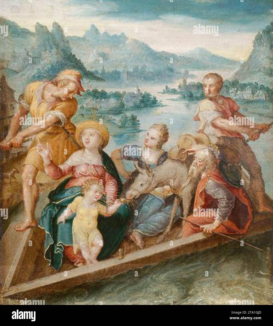 Ritorno dal volo per l'Egitto - a cura di Marten De Vos Foto Stock