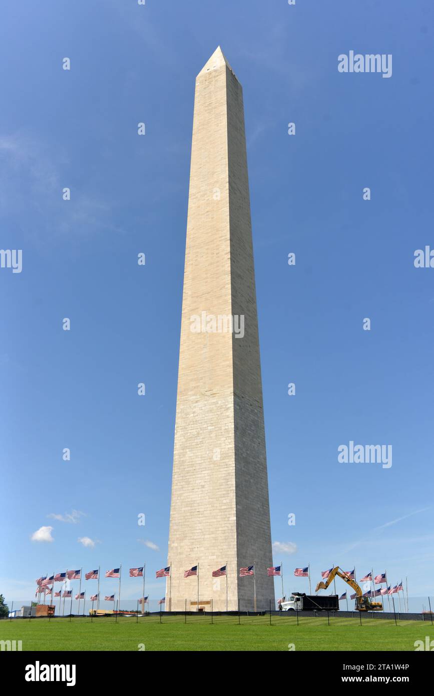 Washington, DC - 1 giugno 2018: Washington Monument a Washington DC, USA Foto Stock