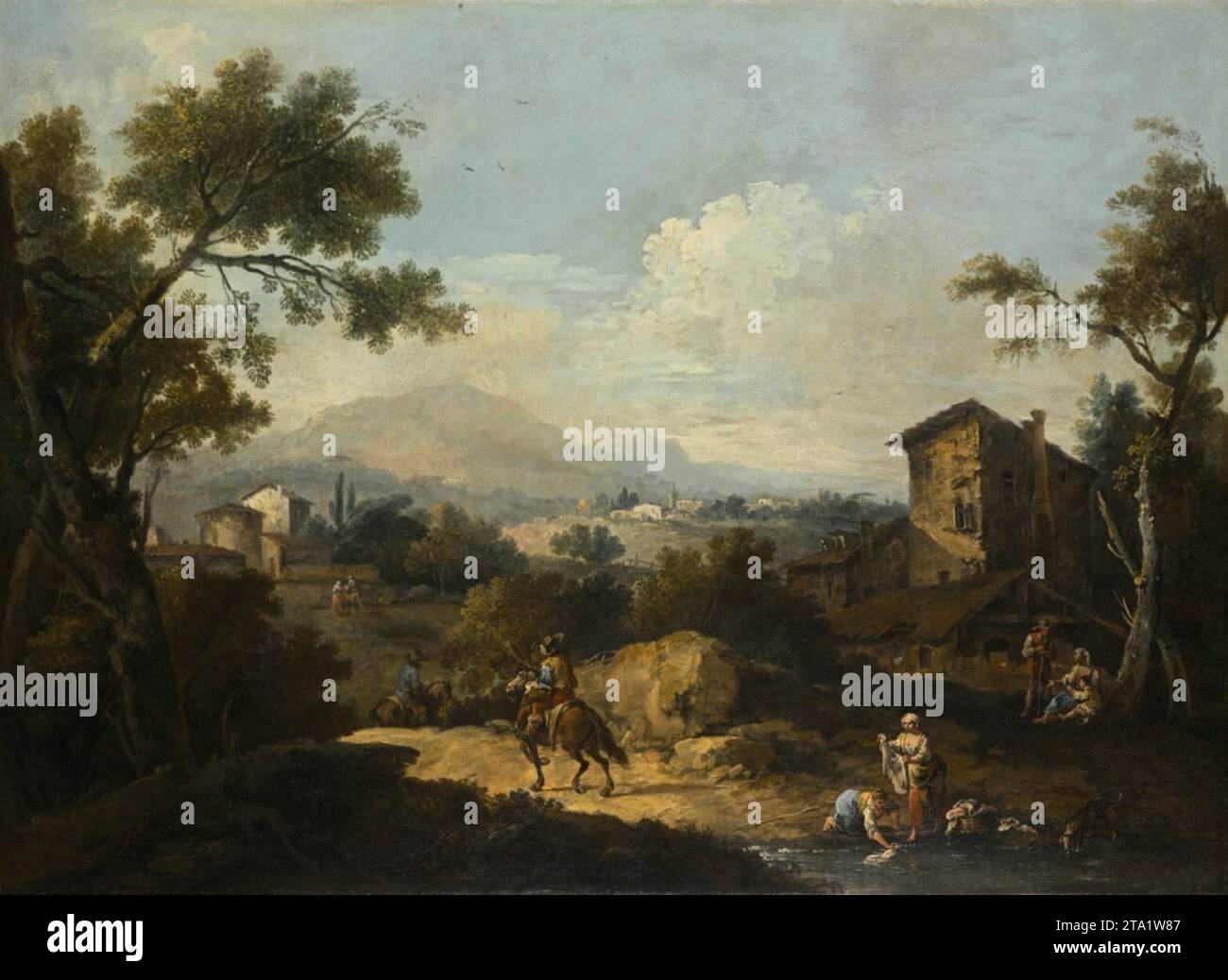 Paesaggio italiano - di Giuseppe Zais Foto Stock