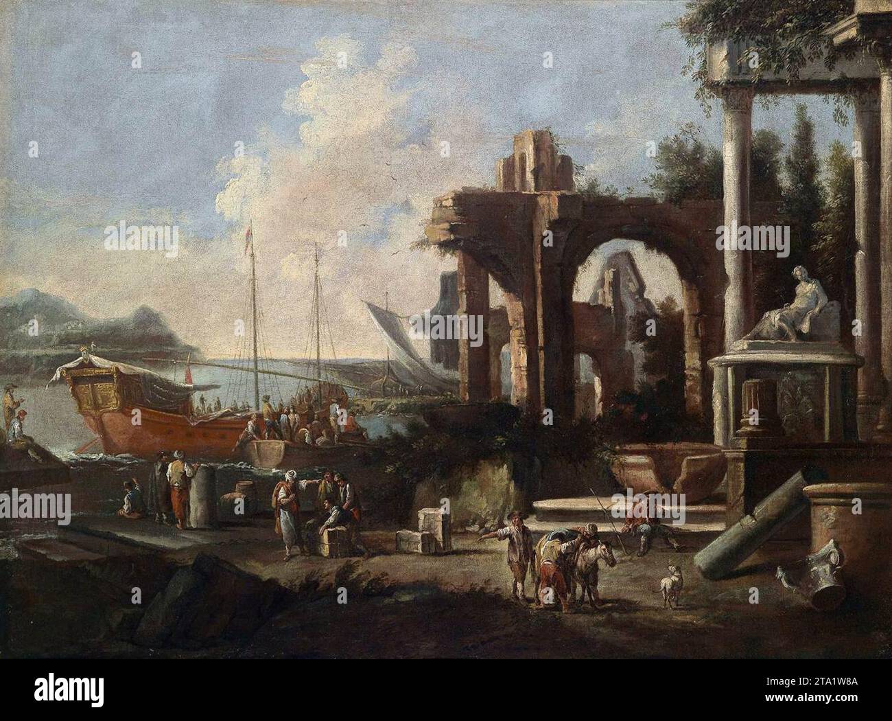 Porto marittimo meridionale - di Giuseppe Zais Foto Stock