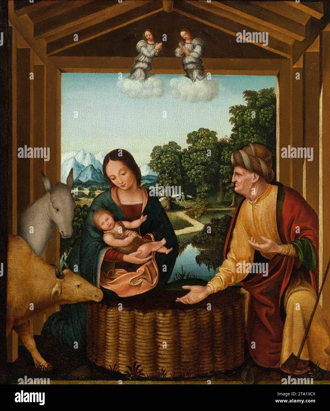 Nativity - di Bernardo Zenale Foto Stock