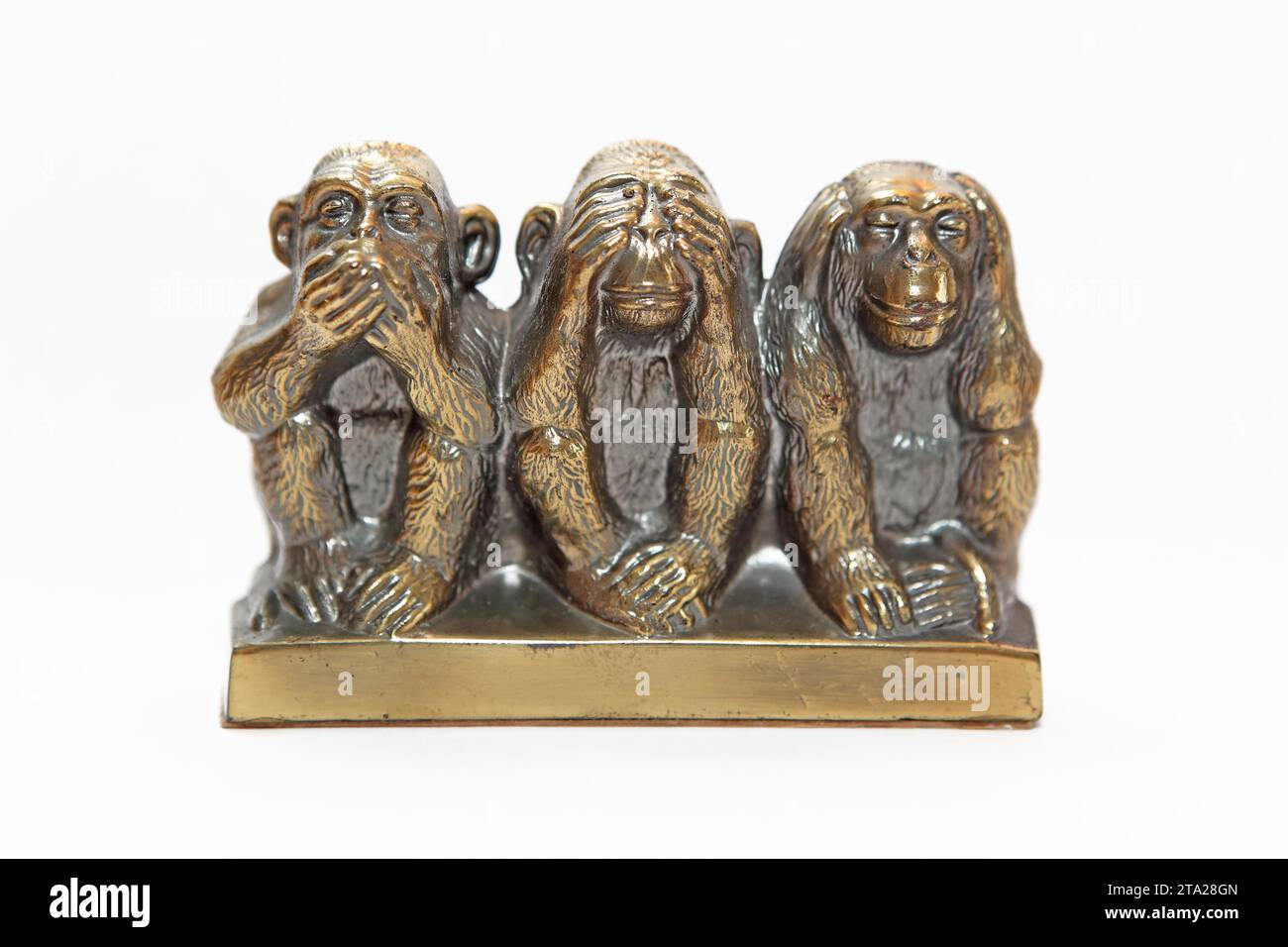Tre scimmie Foto Stock