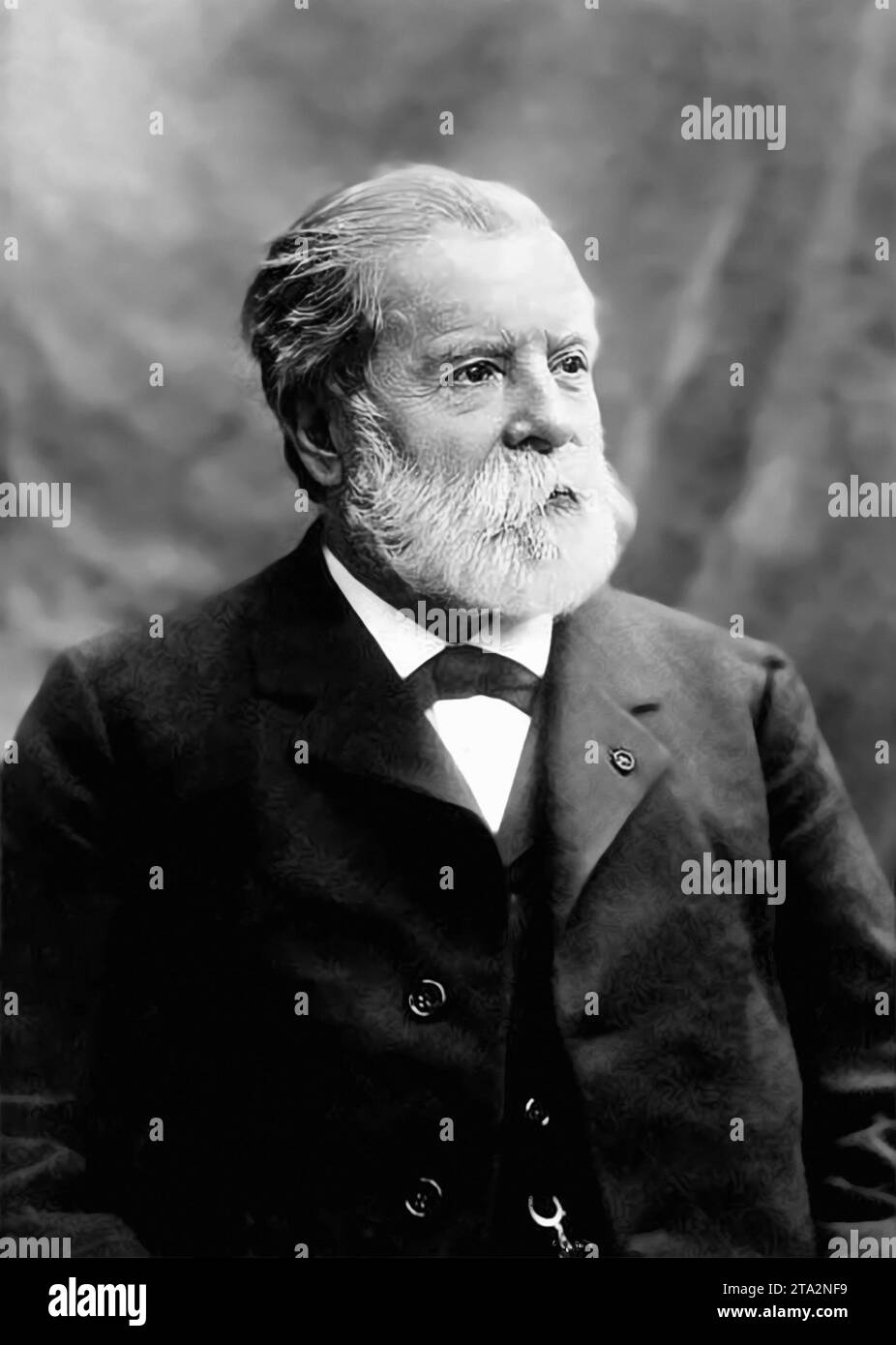 Étienne-Jules Marey. Ritratto dello scienziato francese, fisiologo e cronofotografo, Étienne-Jules Marey (1830-1904), c. 1882 Foto Stock