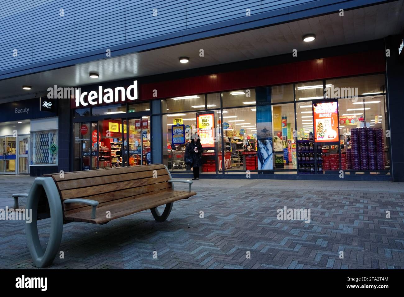 Negozio di alimenti surgelati Islanda. Foto Stock