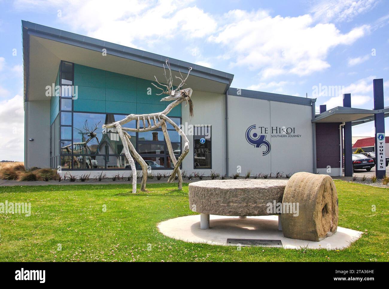 Te Hikoi viaggio meridionale centro, Palmerston Street, Riverton, Southland, Isola del Sud, Nuova Zelanda Foto Stock