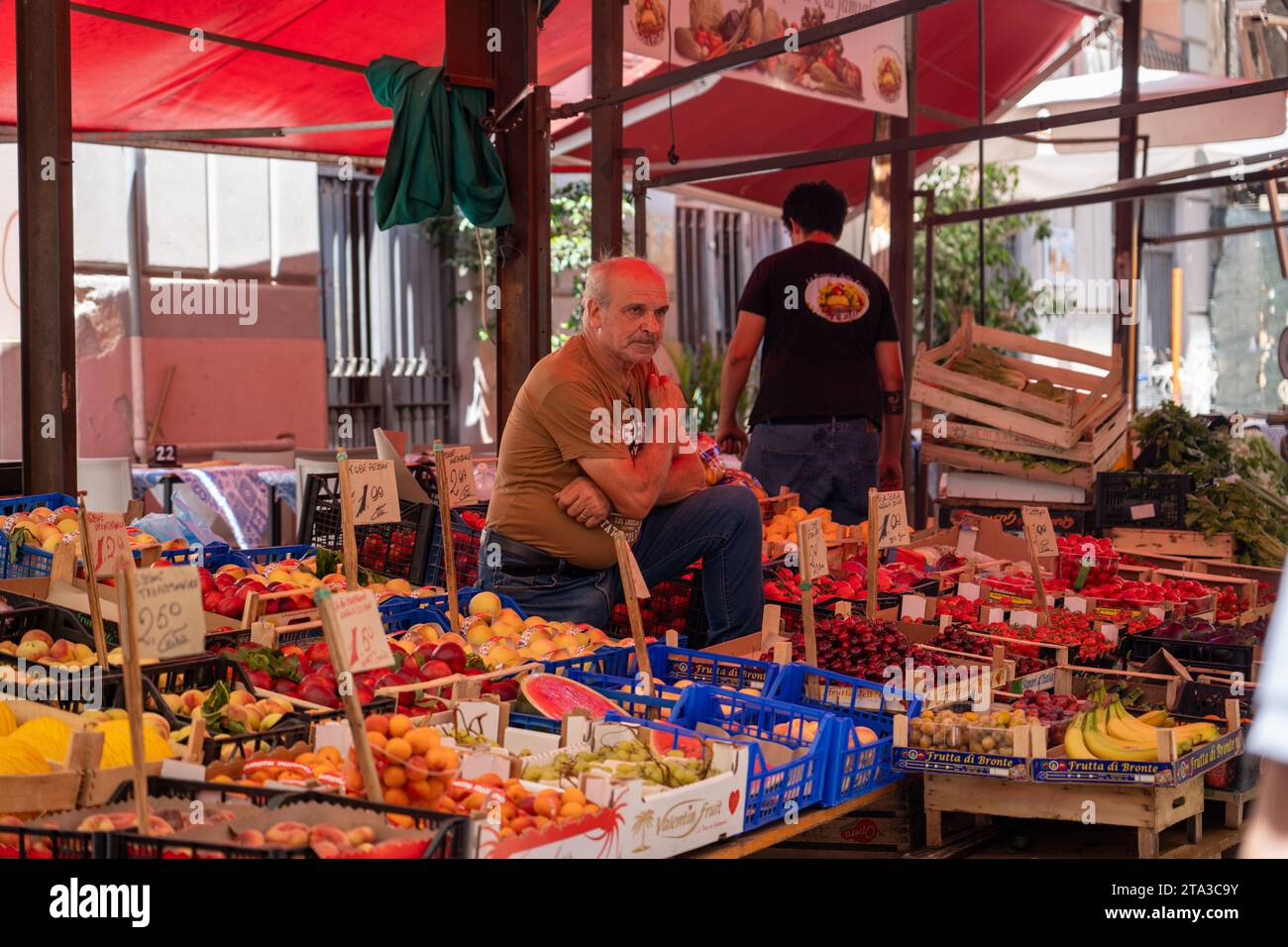 Capo Market a Palermo, Sicilia Foto Stock