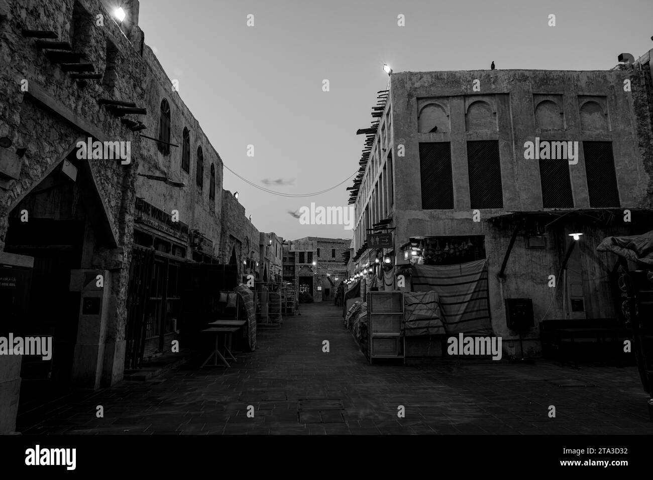 Souq Waqif un vecchio mercato a Doha 25-11-2023 Doha Qatar Foto Stock