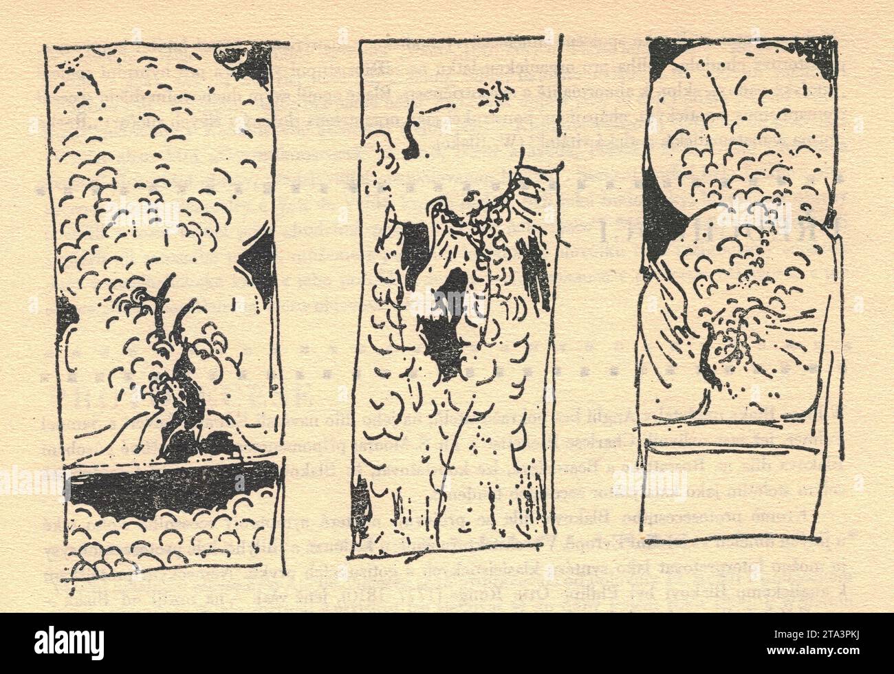 James McNeill Whistler. Design per la decorazione della 'Peacock Room'. Disegno a inchiostro. James Abbott McNeill Whistler (New York, 10 luglio 1834 – New York, 17 luglio 1903) è stato un pittore statunitense, attivo durante l'età dorata americana e con sede principalmente nel Regno Unito. Egli evitò il sentimentalismo e l'allusione morale nella pittura e fu uno dei principali sostenitori del credo "arte per amore dell'arte". James McNeill Whistler trovò un parallelo tra pittura e musica, e intitolò molti dei suoi dipinti "arrangiamenti", "armonie" e "notturni", sottolineando il primato dell'armonia tonale. Foto Stock