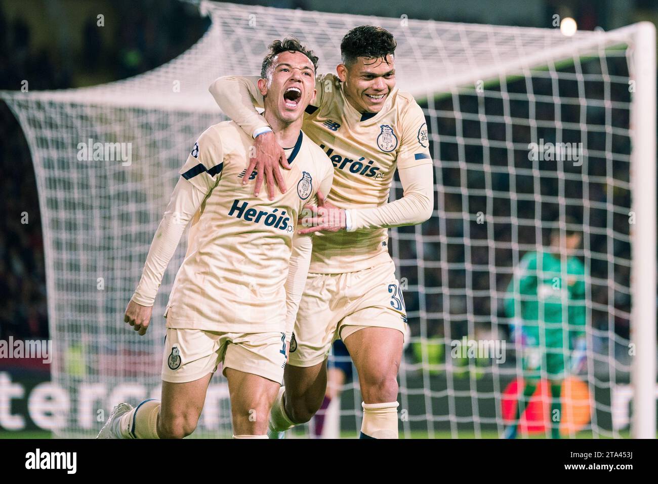 Barcellona, Spagna, 28, novembre 2023. Spain-Football-Champions League FC Barcelona contro Porto FC. Credito: Joan G/Alamy Live News Foto Stock