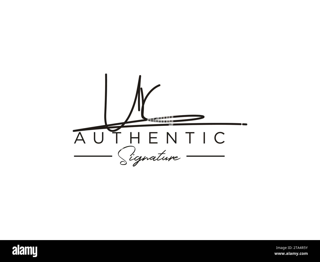Vettore modello logo firma UR. Illustrazione Vettoriale