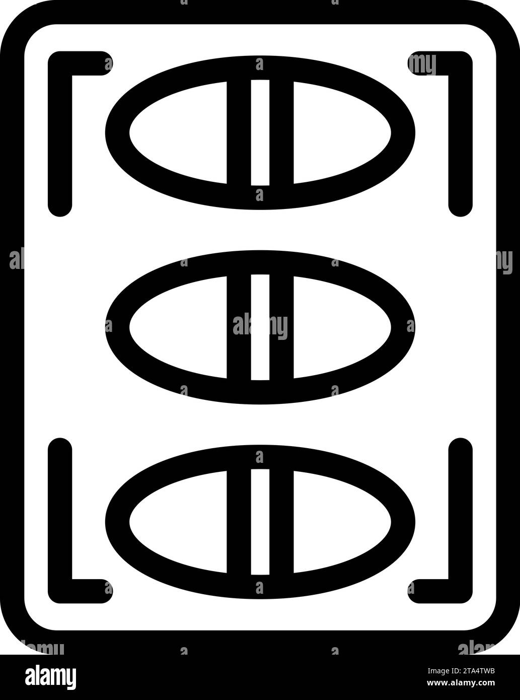 Icona pacchetto farmaci pillole per delineare vettore. Aspirante blister. Assistenza medica Illustrazione Vettoriale