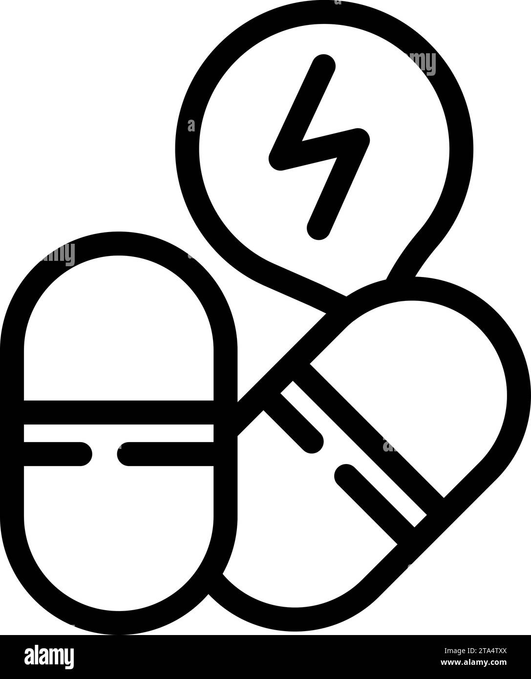 Icona farmaci medici veloci delinea vettore. Caso clinico di aiuto. Becher a pacchetto freddo Illustrazione Vettoriale