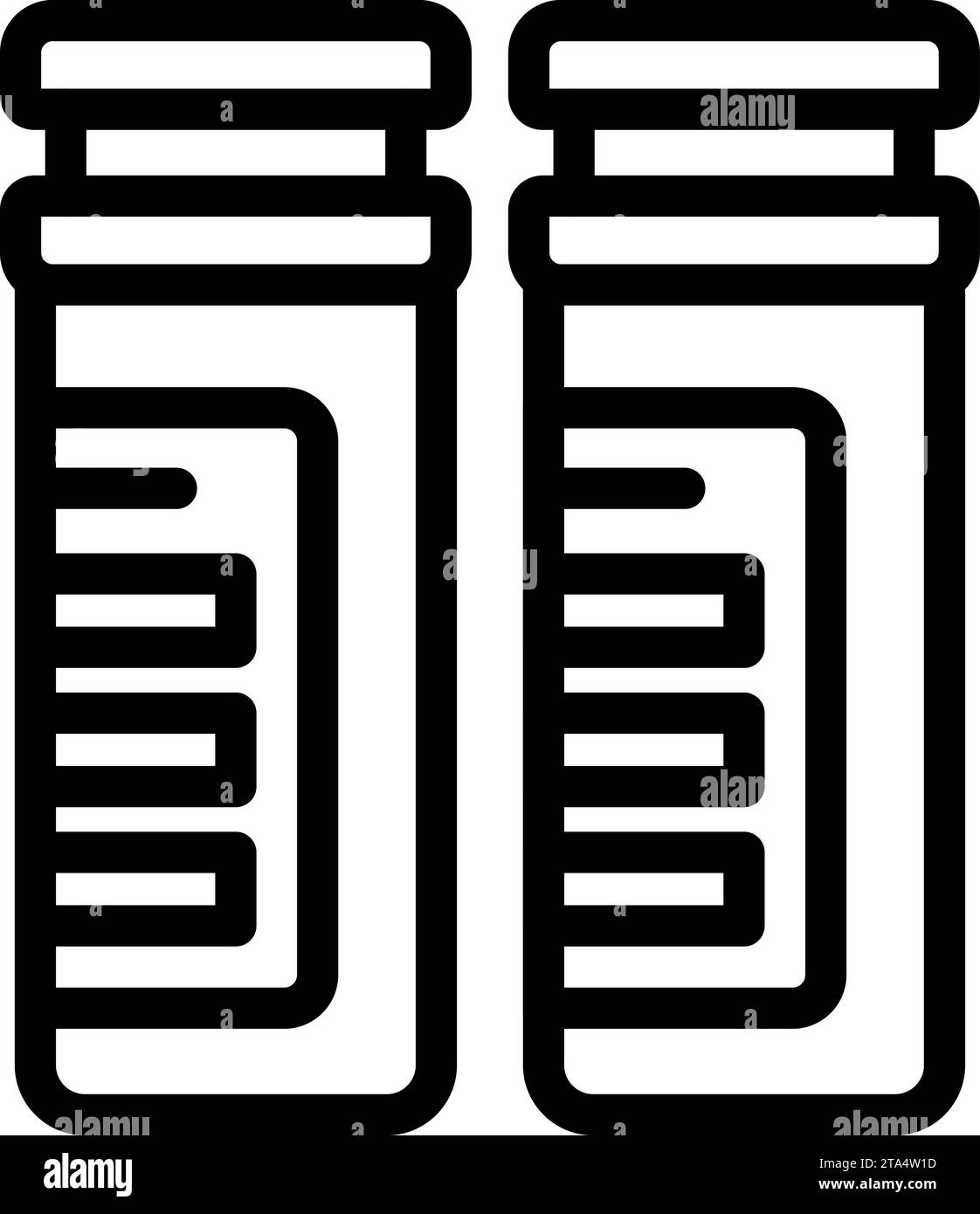 L'icona della vitamina in polvere emette un ronzio che delinea il vettore. Aiuti allo zucchero. Aspirina Fizz Illustrazione Vettoriale