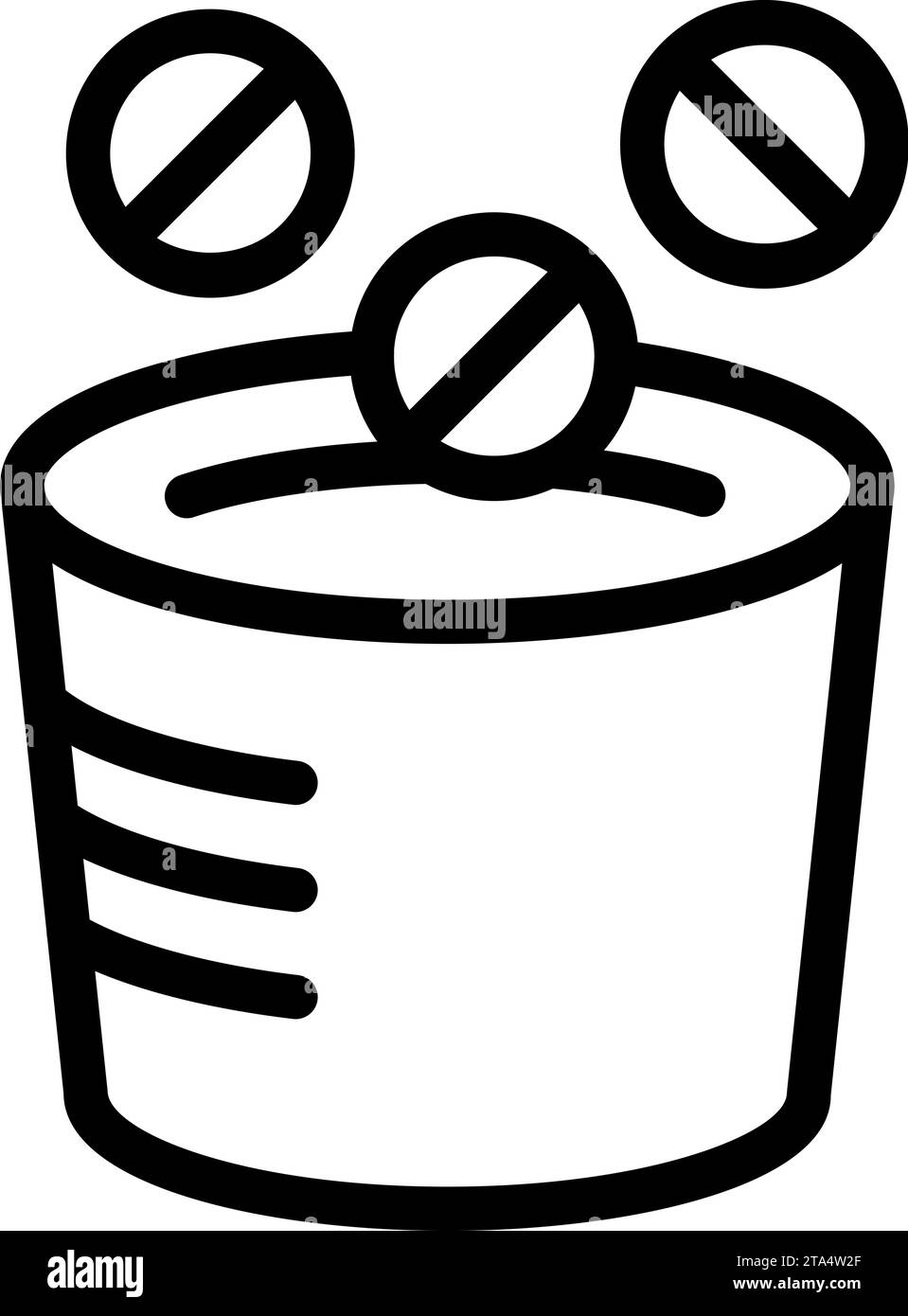 Icona del rimedi per coppa che segnala il vettore. Caso di zucchero sanitario. Vitamina medica Illustrazione Vettoriale