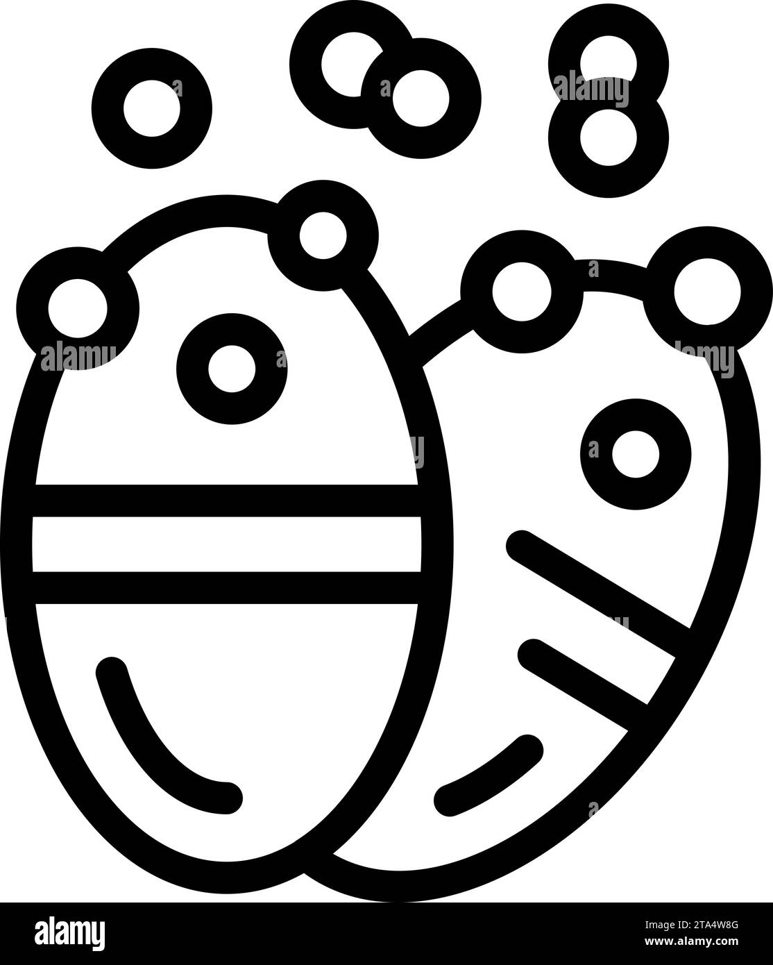 Icona farmaco aspirina contorno vettore. Pillole vitaminiche da tazza. Ambulatorio per casi di aiuto Illustrazione Vettoriale