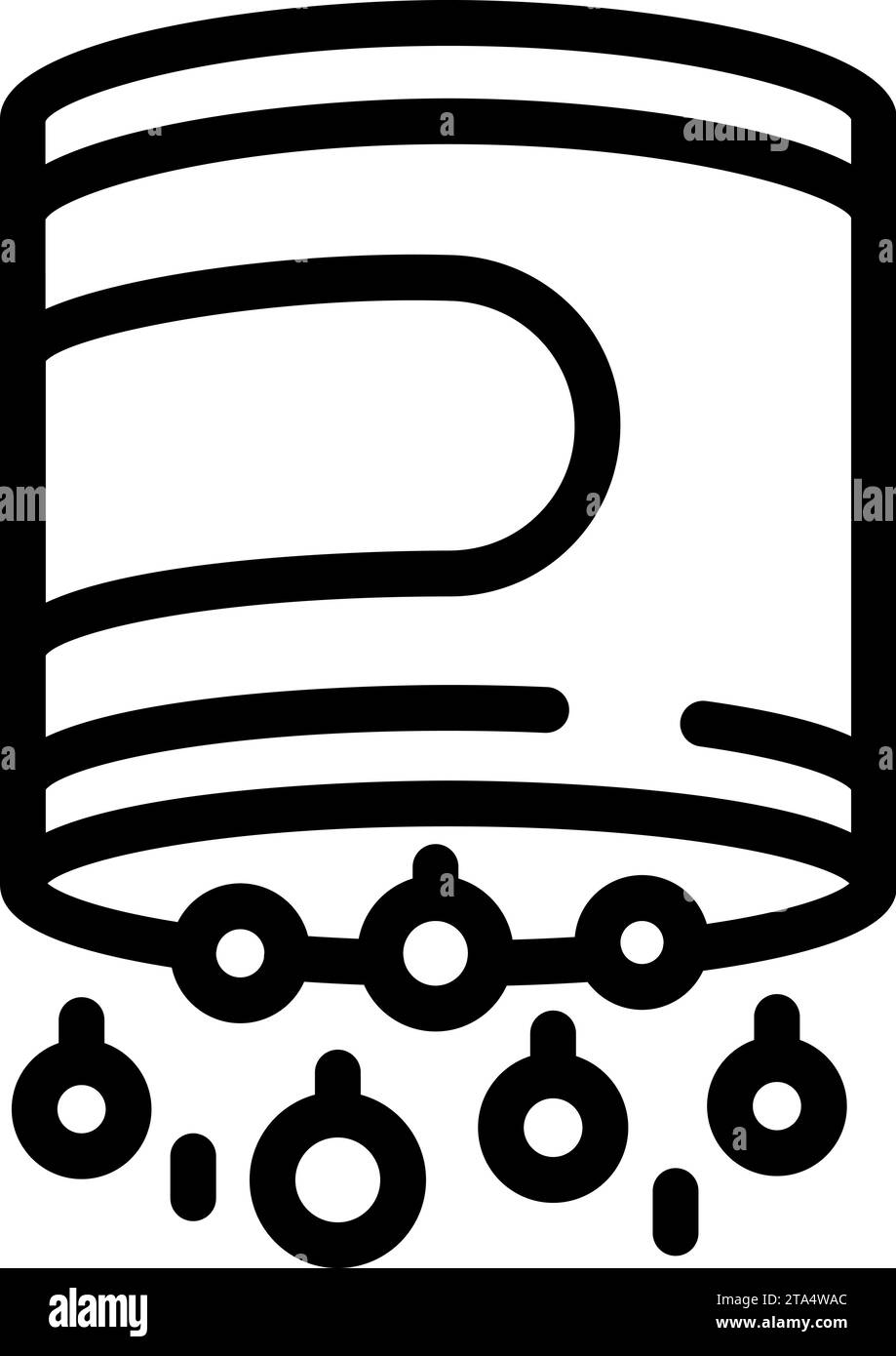 Icona di aspirazione segnale soda vettoriale. Rimedio per casi medicinali. Una clinica medica in fiamme Illustrazione Vettoriale