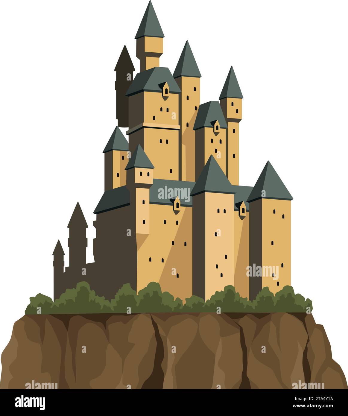 germania: castello di neuschwanstein Illustrazione Vettoriale