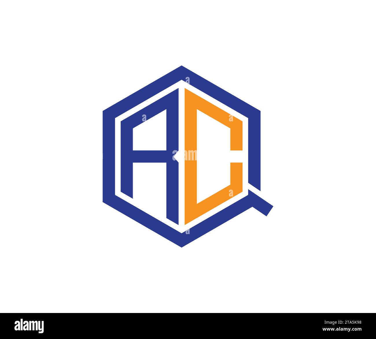 Modello vettoriale di design del logo QRC Illustrazione Vettoriale