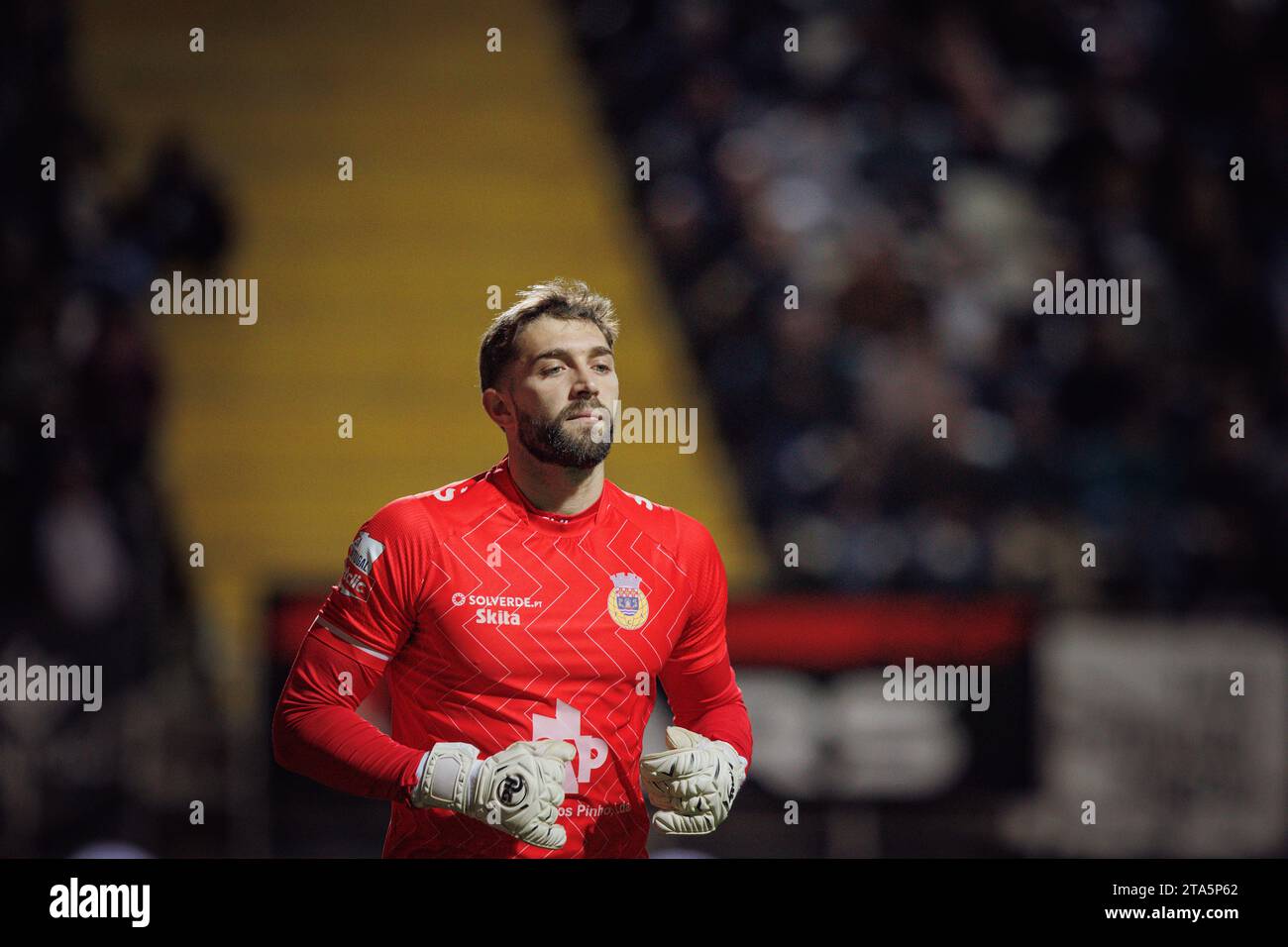 Ignacio De Arruabarrena durante la partita di Liga Portugal 23/24 tra SC Farense e FC Arouca, Estadio de Sao Luis, Faro, Portogallo. (Maciej Rogowski) Foto Stock