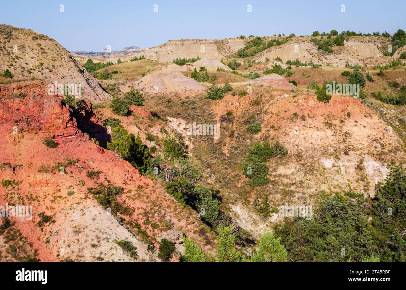 Theodore Roosevelt National Park nel Dakota del Nord occidentale Foto Stock