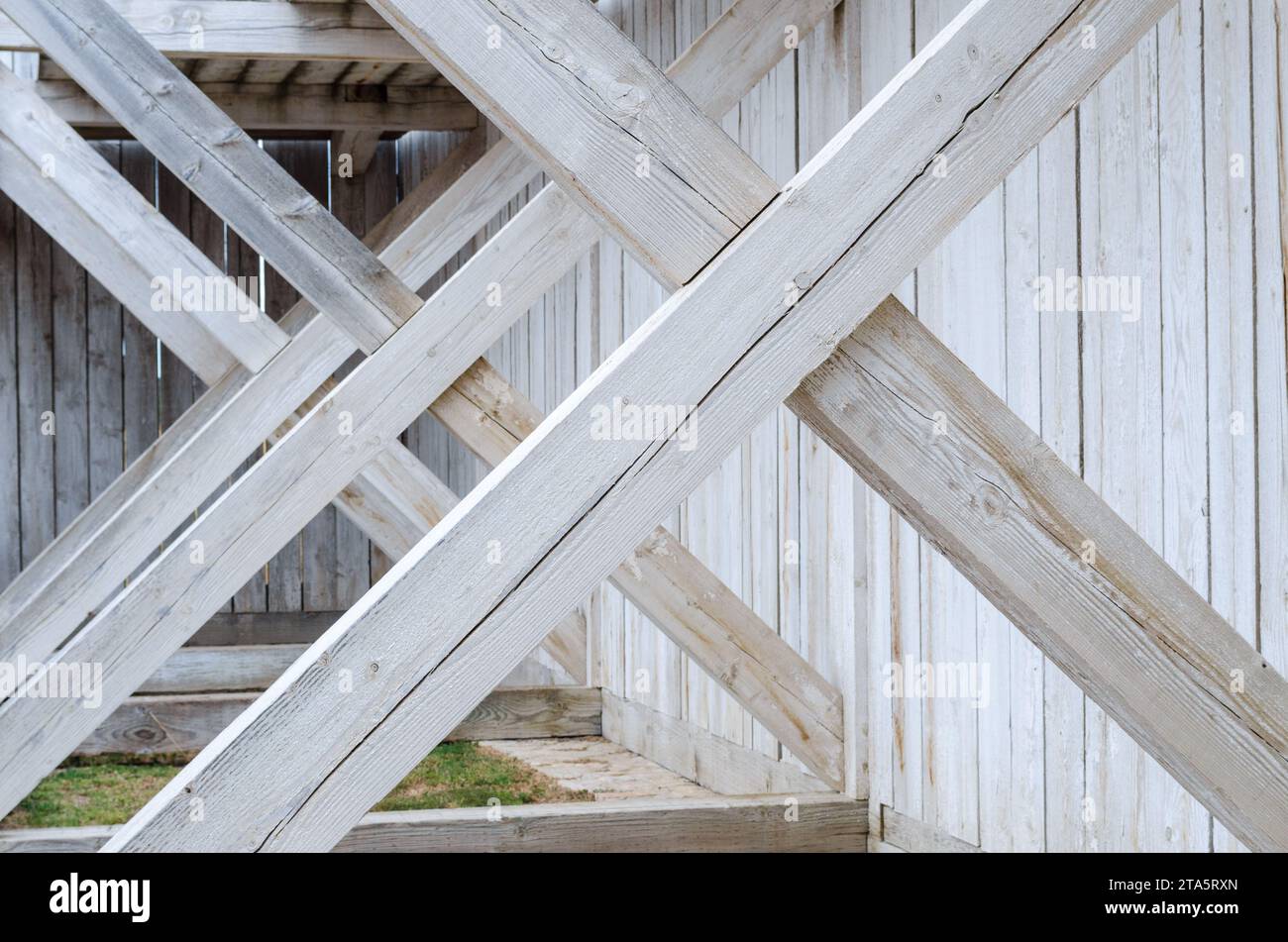 Sito storico nazionale del Fort Union Trading Post, ricostruzione parziale del famoso Fur Trading Post sull'Upper Missouri River Foto Stock