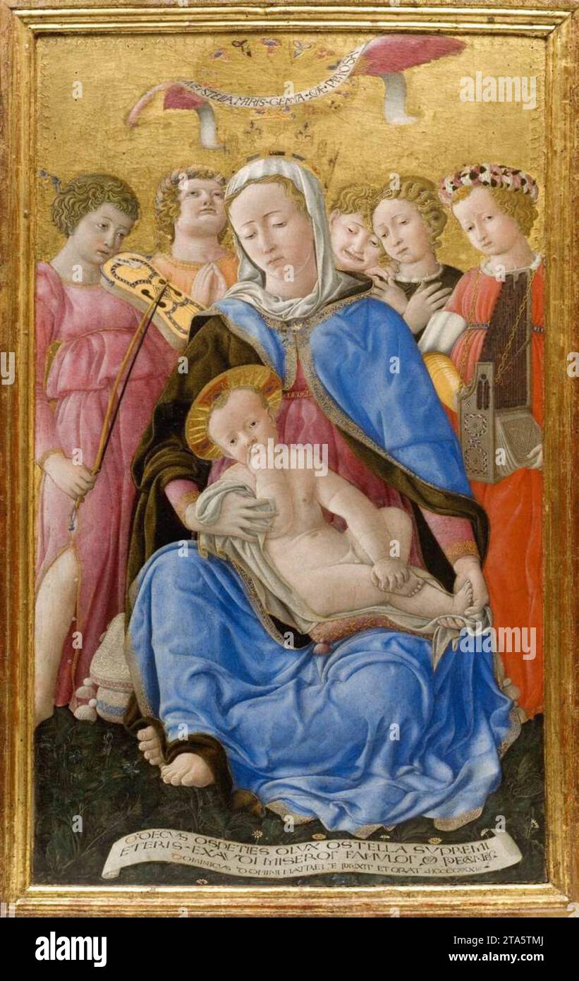 Madonna dell'umiltà 1433 di Domenico di Bartolo Foto Stock
