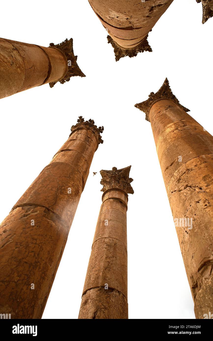 Jerash, Tempio di Artemide (2th secolo). Giordania. Foto Stock