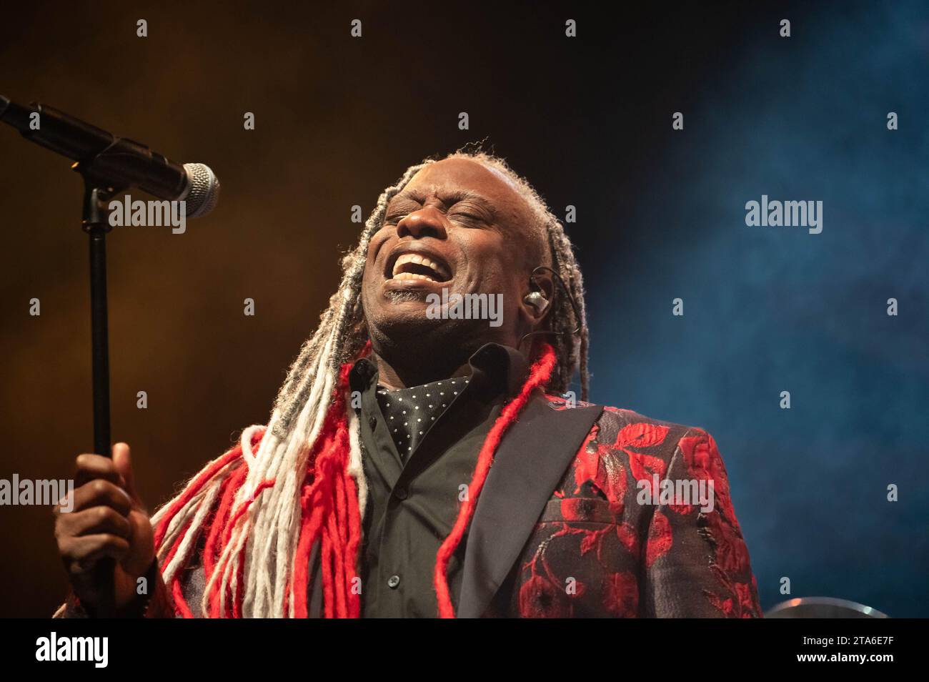 Glasgow, Scozia, Regno Unito. 28 novembre 2023. Fotografie di Corey Glover di Living Colour che si esibisce alla o2 Academy Glasgow il 28 novembre 2023 Credit: Glasgow Green at Winter Time/Alamy Live News Foto Stock