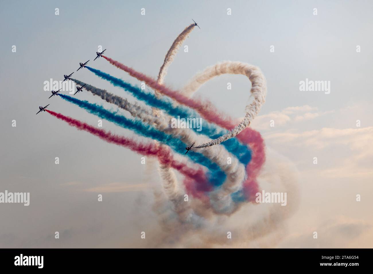RAF frecce rosse aerobatic team display Foto Stock