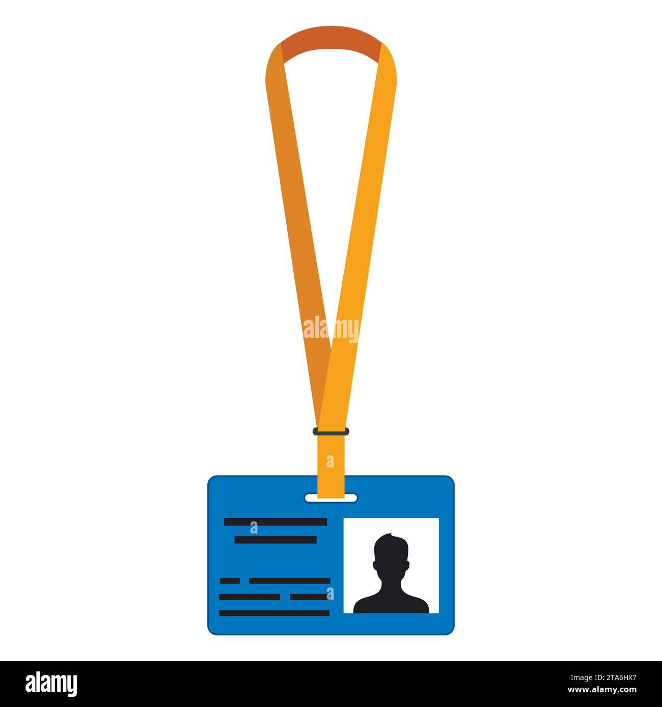 Icona badge etichetta nome isolata su sfondo bianco, illustrazione vettore Illustrazione Vettoriale