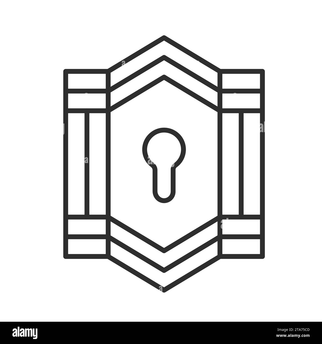 Cyber Security icona protezione digitale. Progettazione Web per la sicurezza online. Illustrazione Vettoriale