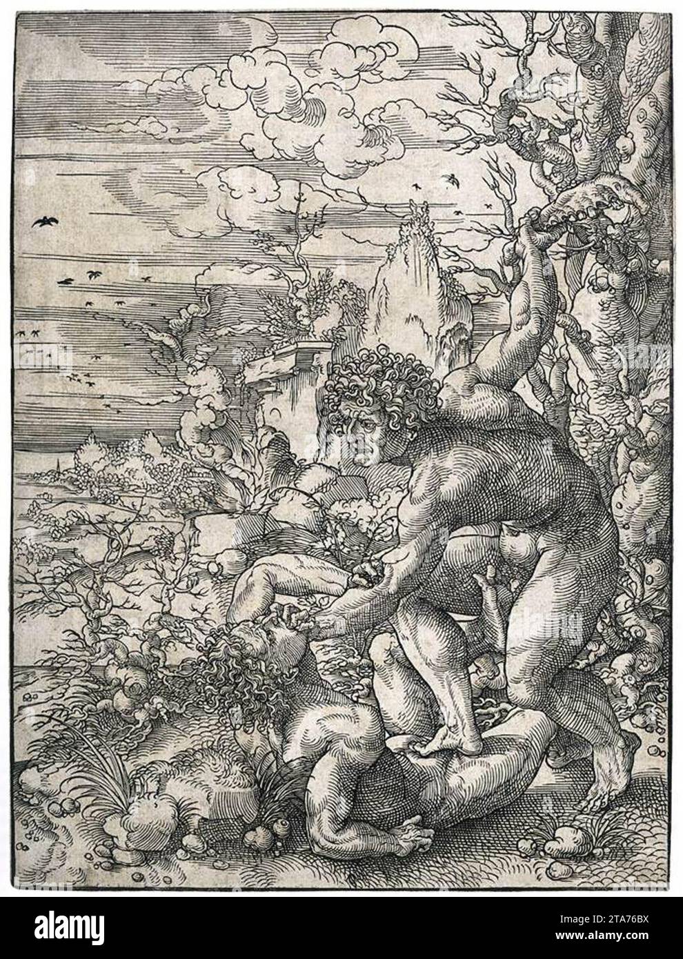 Cain Killing Abel c. 1525 di Jan Gossart Foto Stock