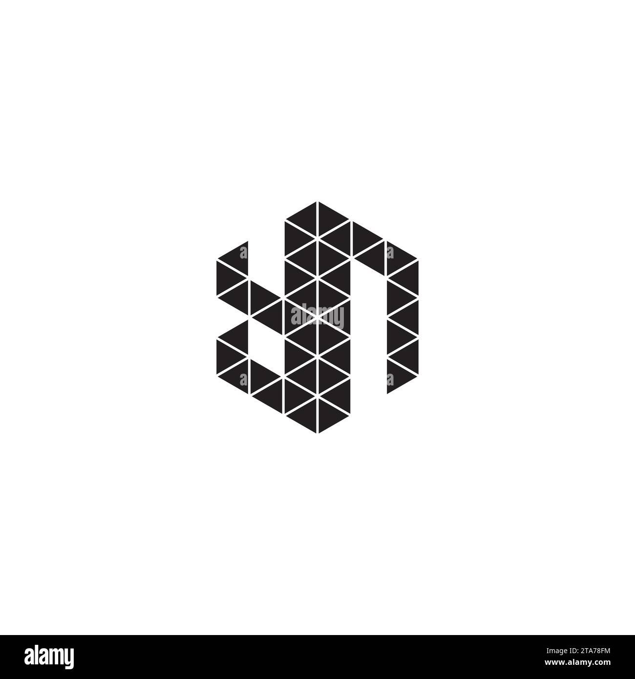 Lettere iniziali del logo in un design professionale di alta qualità che si adatta bene a qualsiasi supporto di stampa Illustrazione Vettoriale