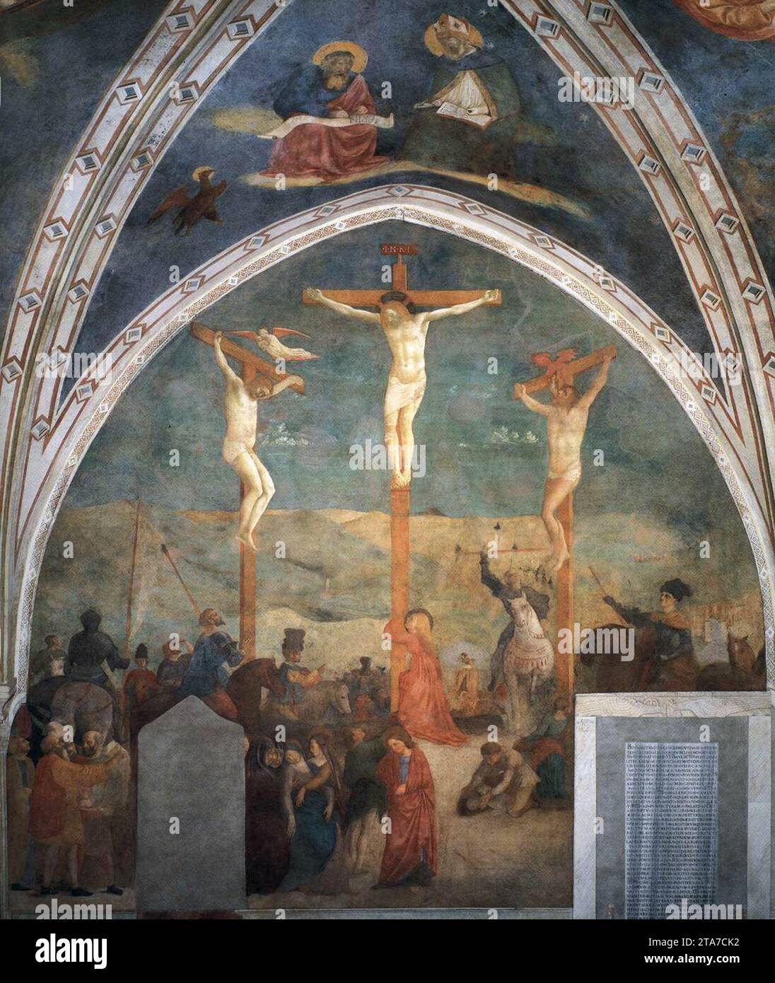 Crocifissione 1425-31 di Masolino da Panicale Foto Stock