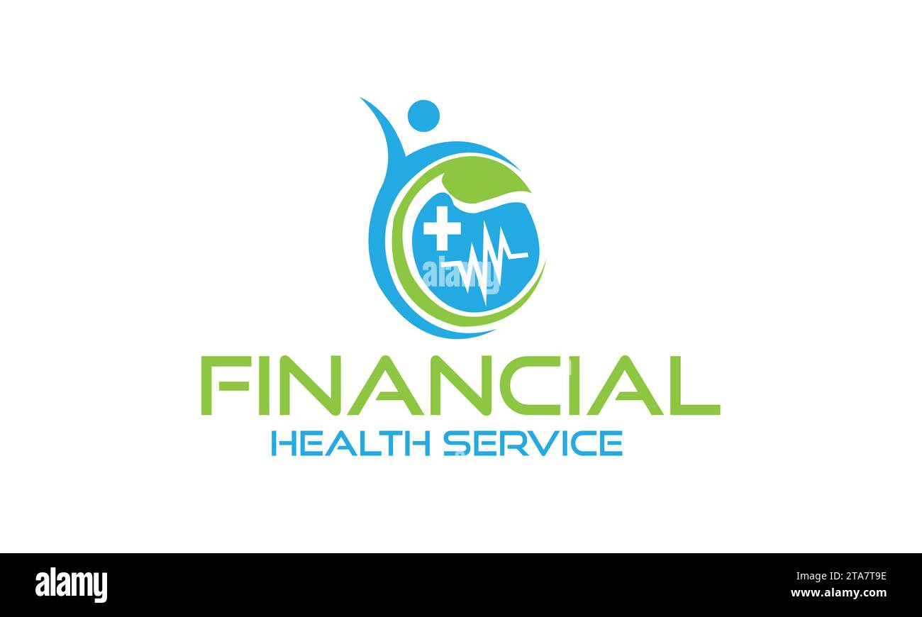 Design del logo medico esclusivo e design del logo professionale Illustrazione Vettoriale