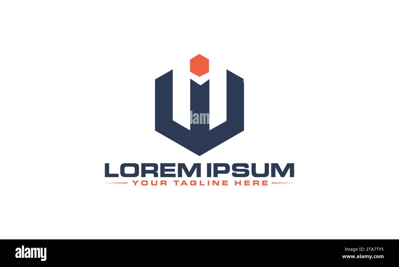 Design del logo HM creativo e professionale Illustrazione Vettoriale