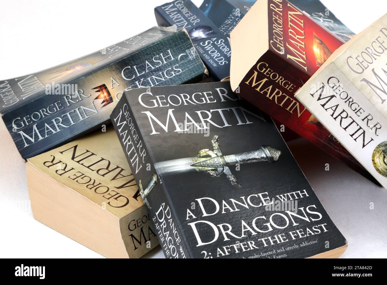 Serie di libri Game of Thrones di George R.R Martin Foto Stock