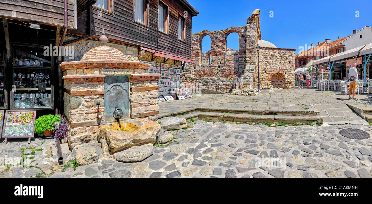 Antica città di Nessebar, Bulgaria Foto Stock