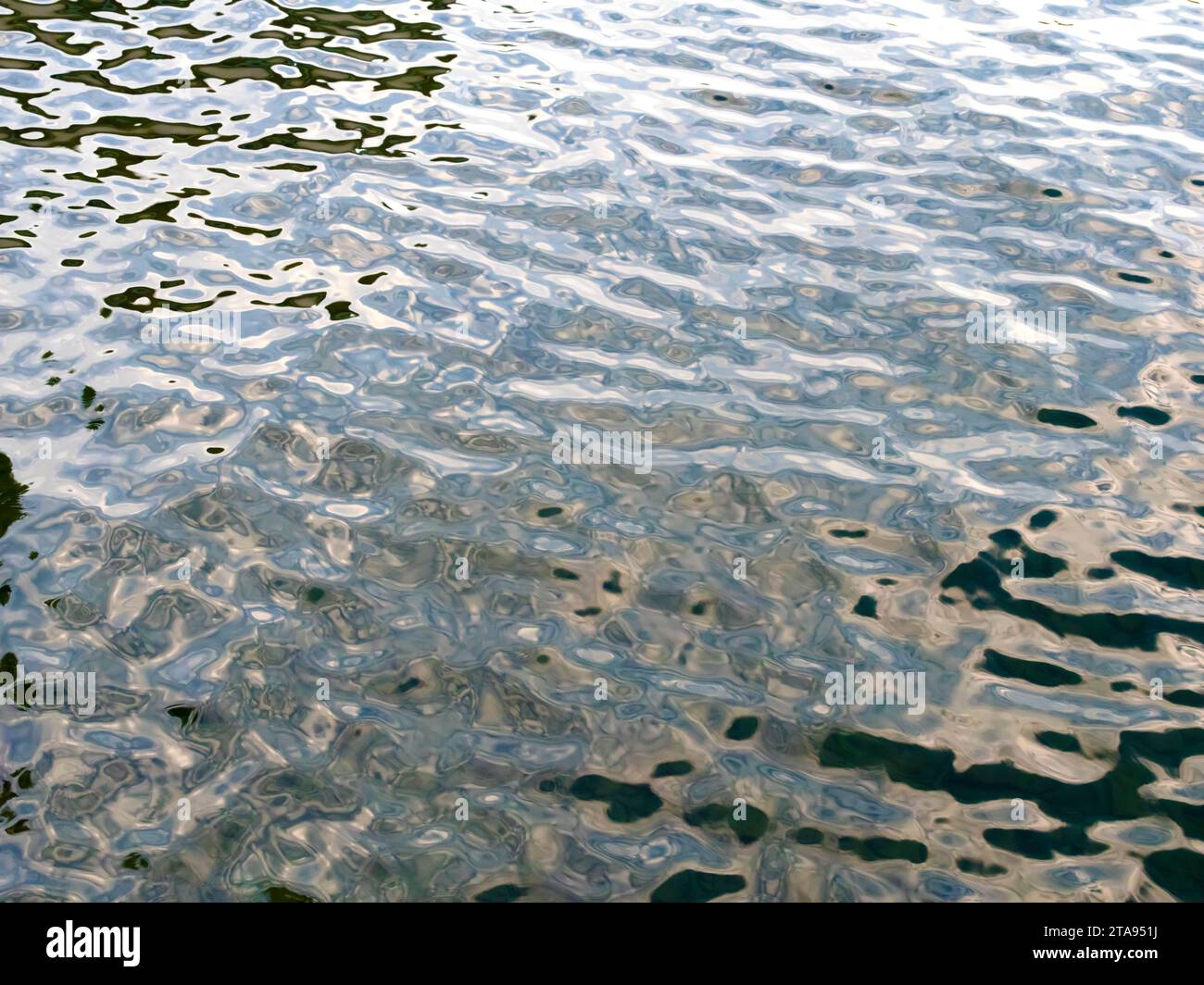 Ripples on Oquaga Lake, New York, USA Foto Stock