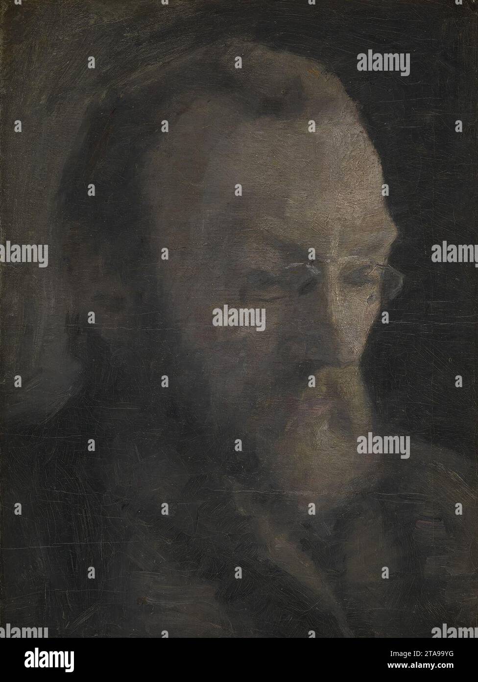 Vilhelm Hammershøi - lo storico dell'arte Karl Madsen, in seguito direttore del Museo Statens per Kunst - Foto Stock