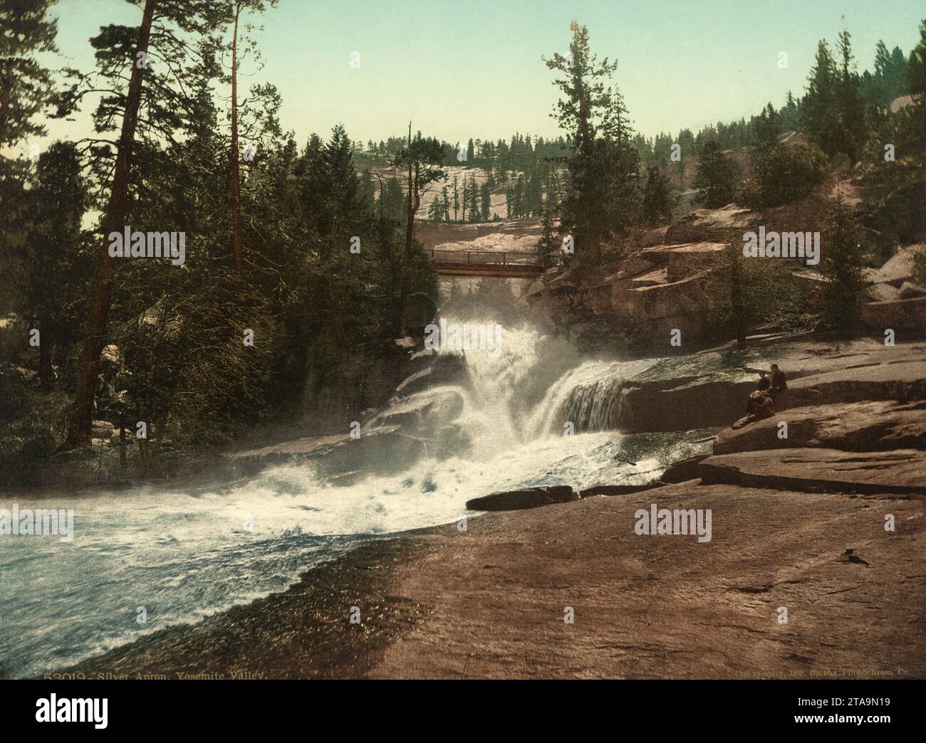 Silver Apron River, Yosemite Valley, Mariposa County, Califprnia 1898. Foto Stock