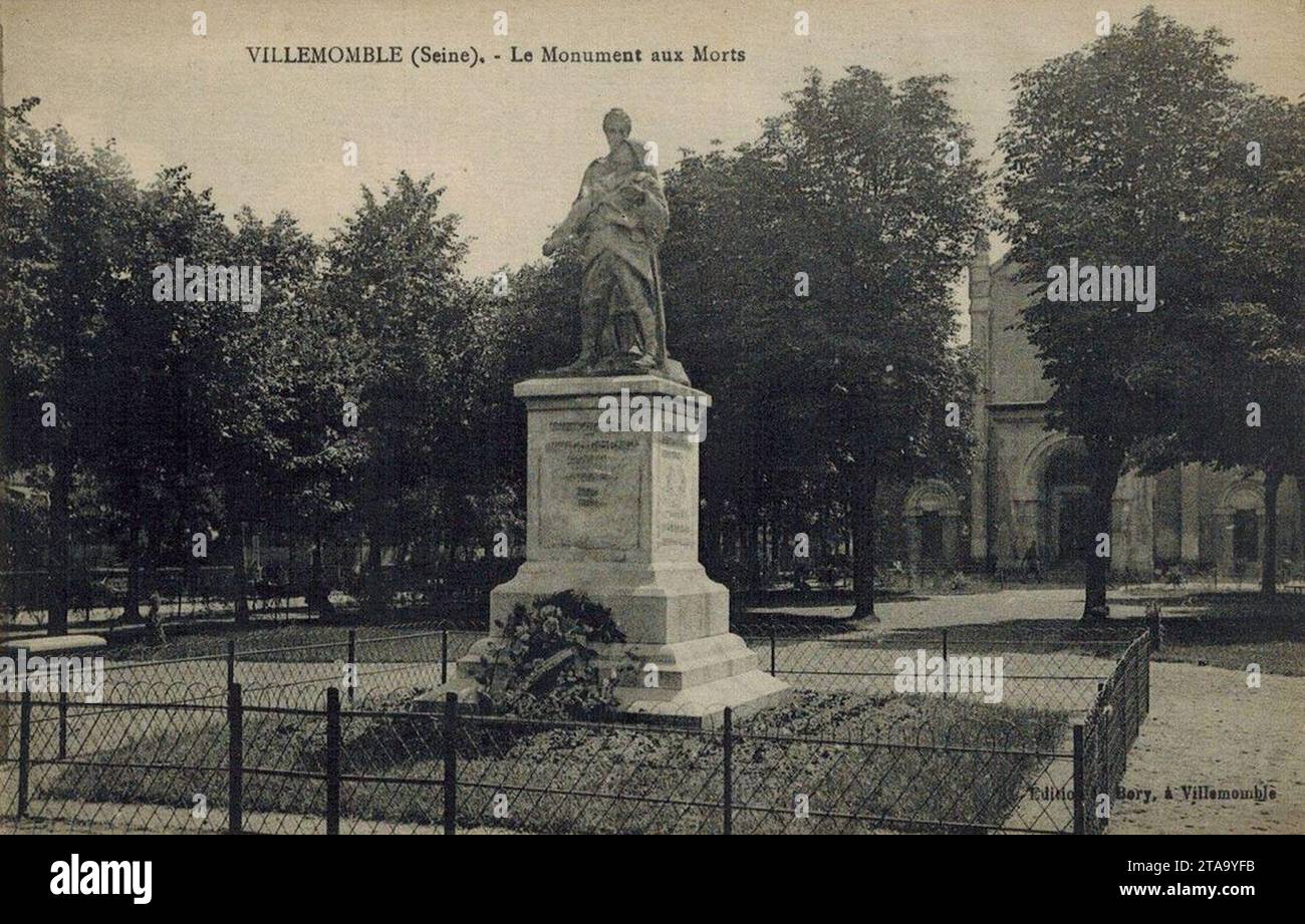 Villemomble. Monument aux Morts. Foto Stock